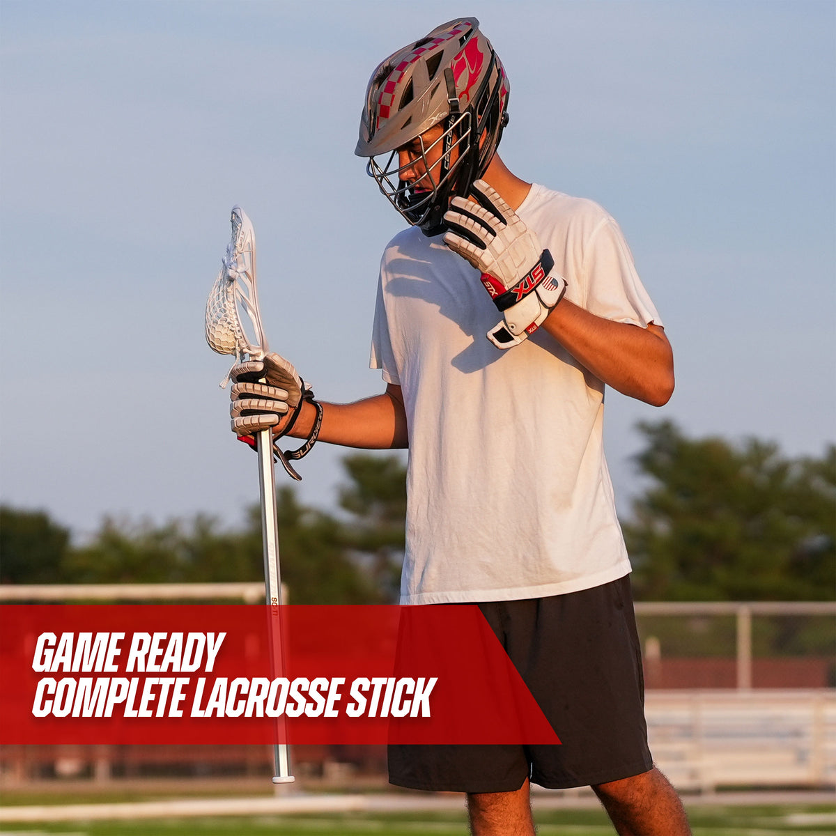 Silverfin Mens Complete Axis 3.0 Stick with Mesh Pocket | White