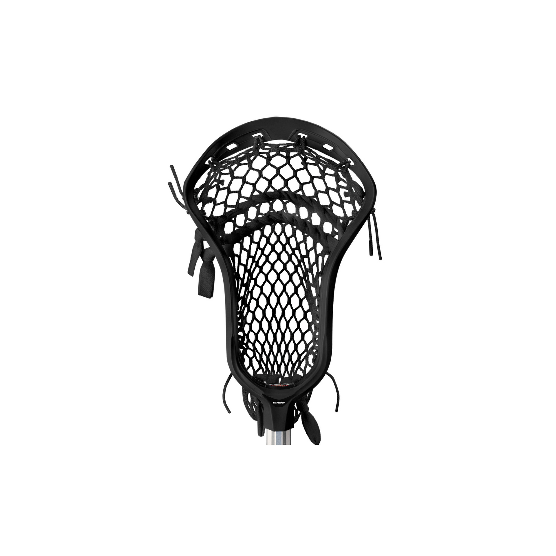 Silverfin Axis 2.0 Lacrosse Strung Head | Black – Silverfin Lacrosse