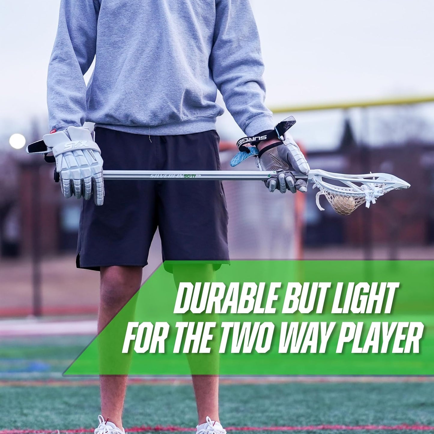 Silverfin Sc-Ti Lacrosse Shaft 30" | Green