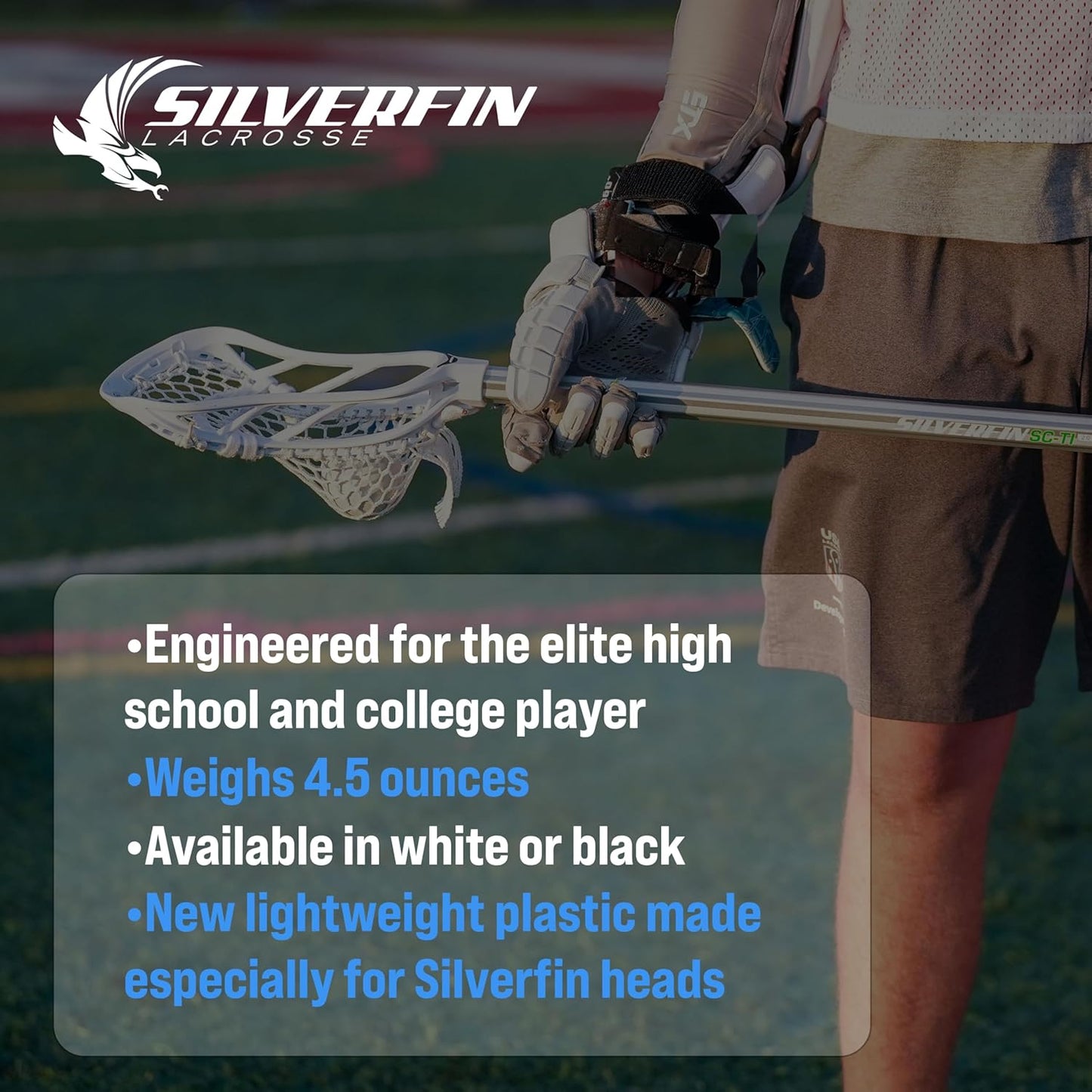 Silverfin Mens Complete Axis 2.0 Stick with Mesh Pocket | White