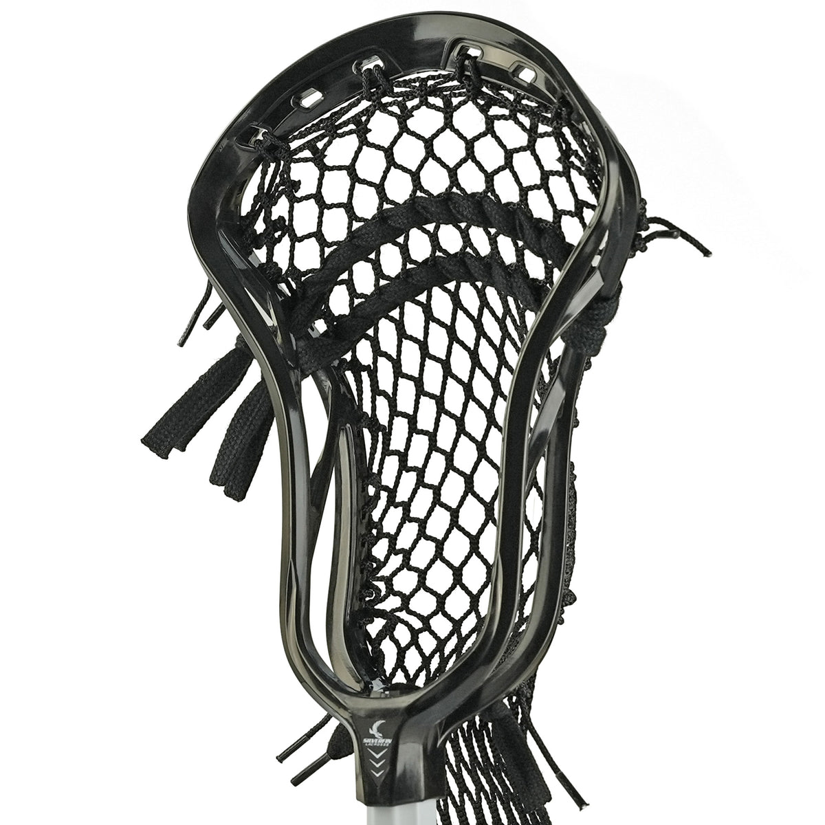 Silverfin Axis 3.0 Lacrosse Strung Head | Black